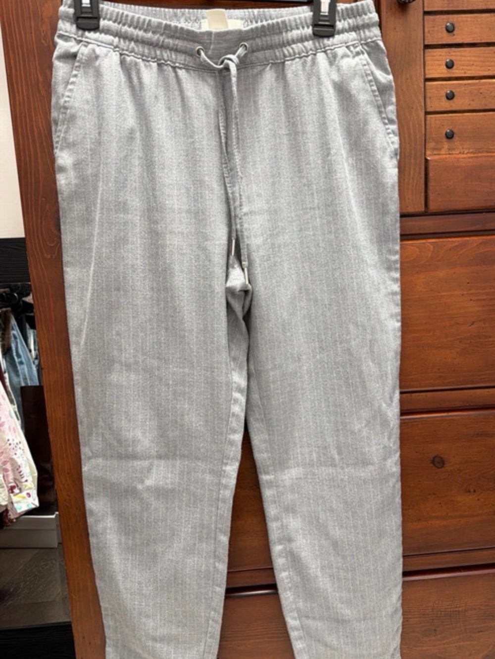 Gray Casual Pants